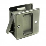 #10802- Satin Nickel Pocket Door Passage Lock