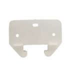 #420- 1- 3/16 in. White Plastic Drawer Track Guide