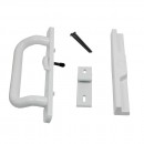 #4282- 3-15/16 in. Surface Mount White Handle Set