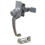 #327- Aluminum Silver Screen Door Handle Set Latches