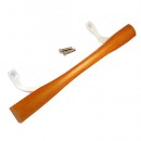#439W- Bow Type Wood Handle with White Bracket