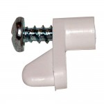 #615- Window Screen Swivel Clips with Screw – White