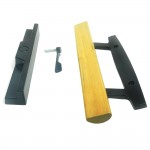 #9610- Black Surface Mount Sliding Door Handle Set