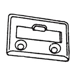 #1402- Single Hung Window Latch Keeper