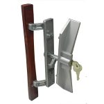 Barton Kramer 7.6 in. Patio Door White Lock with Key 445W - The