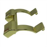 #554- Gold Shower Door Towel Bracket- Double Bracket