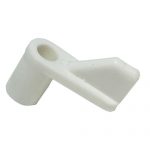 #616W- 7/16 in. Plastic Swivel Clip – White