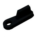 #623B- Flat Plastic Swivel Clip- Black