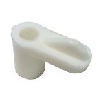 #692W- 3/8 in. Plastic Swivel Clip- White