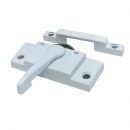 #9065-White Hung Window Latch with Keeper