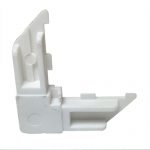 #10443- White Sq Plastic Corner For #19-88