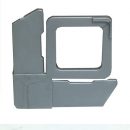 #10444- Square Corner With Pull Tab For #19-11 – Gray