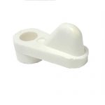 #10449-  1/8″ Plastic Swivel Clip – White